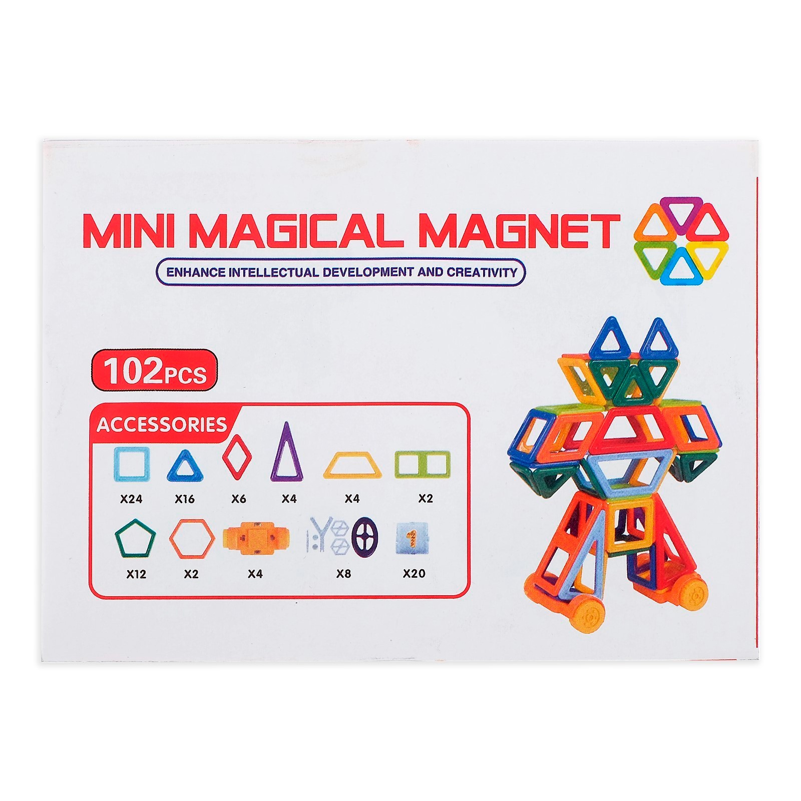 Магнитный конструктор Xinbida «Mini Magical Magnet» 718-1 / 102 детали