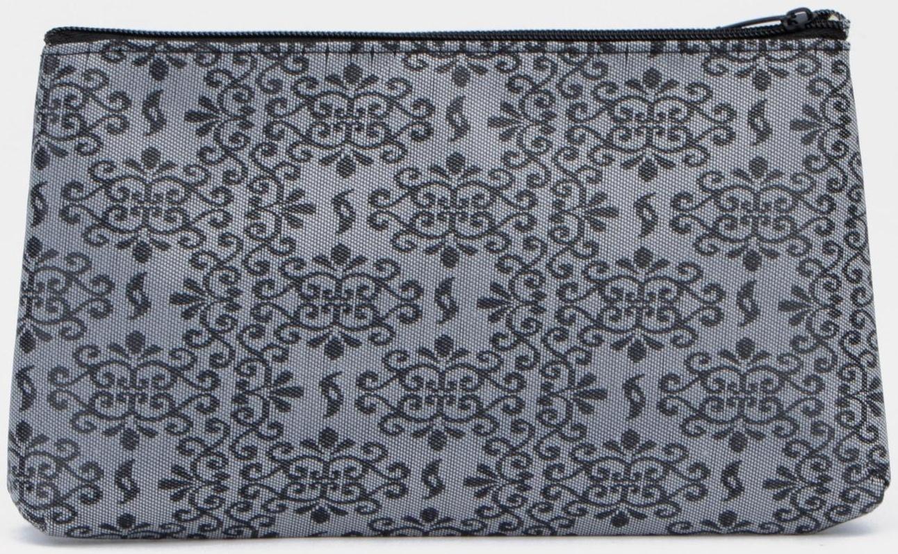 Косметичка на молнии, цвет серый