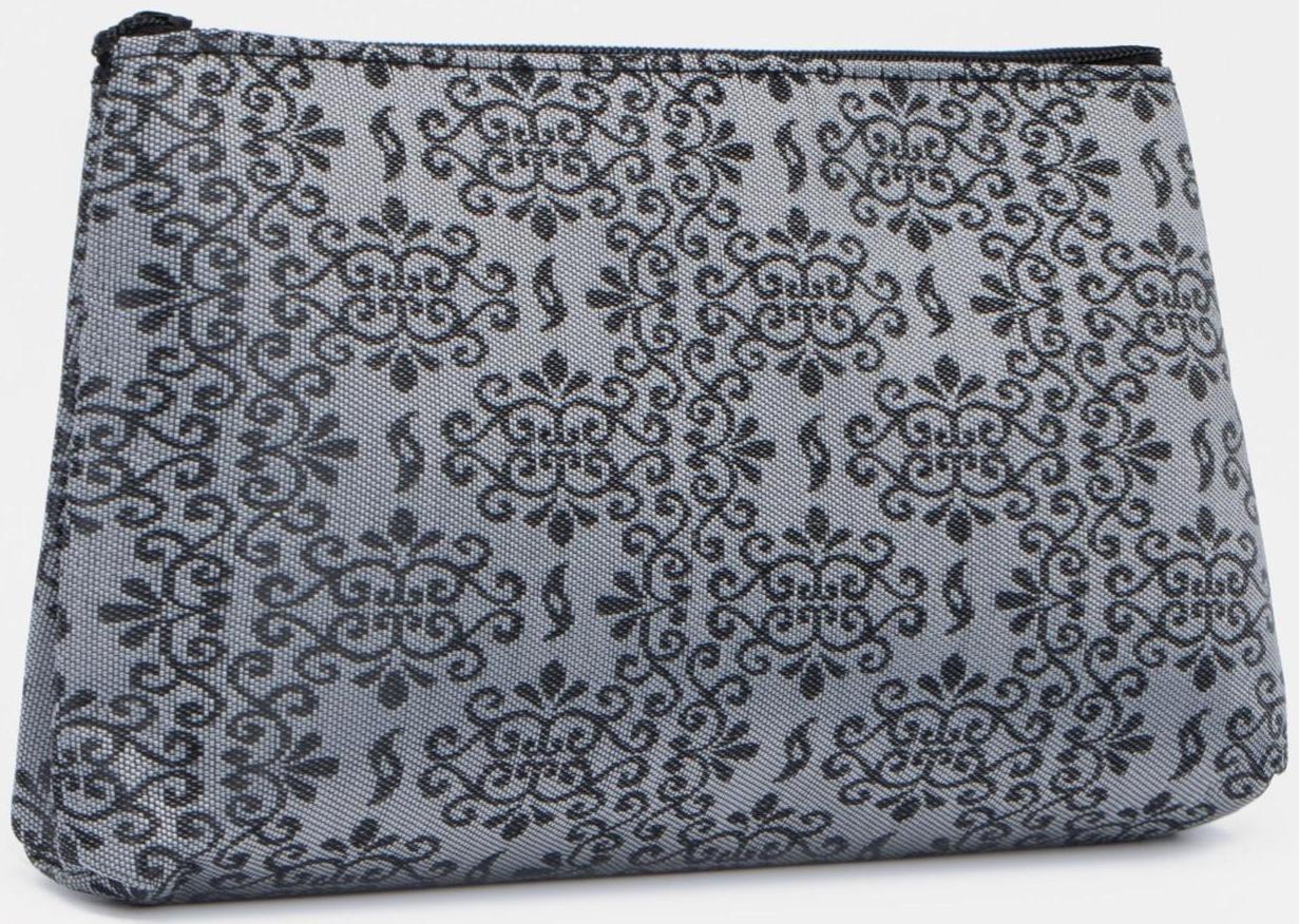 Косметичка на молнии, цвет серый