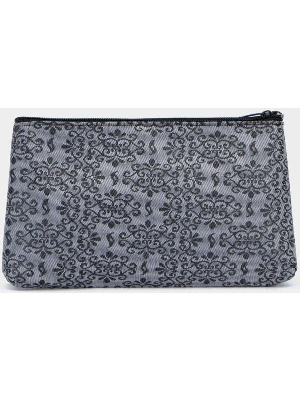 Косметичка на молнии, цвет серый