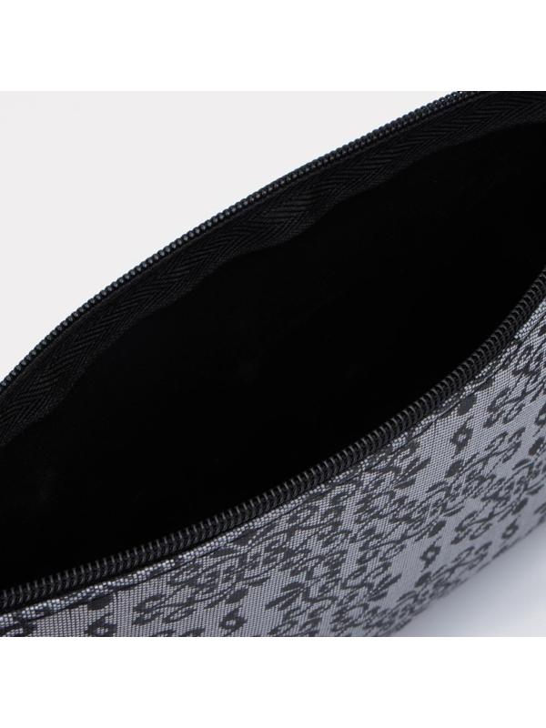 Косметичка на молнии, цвет серый