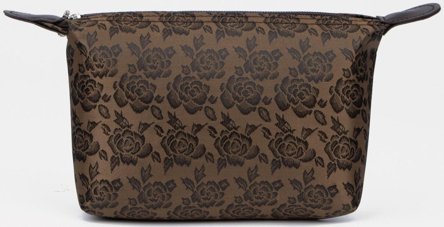 Косметичка на молнии, цвет коричневый