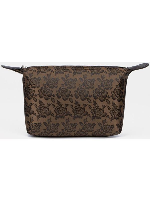 Косметичка на молнии, цвет коричневый