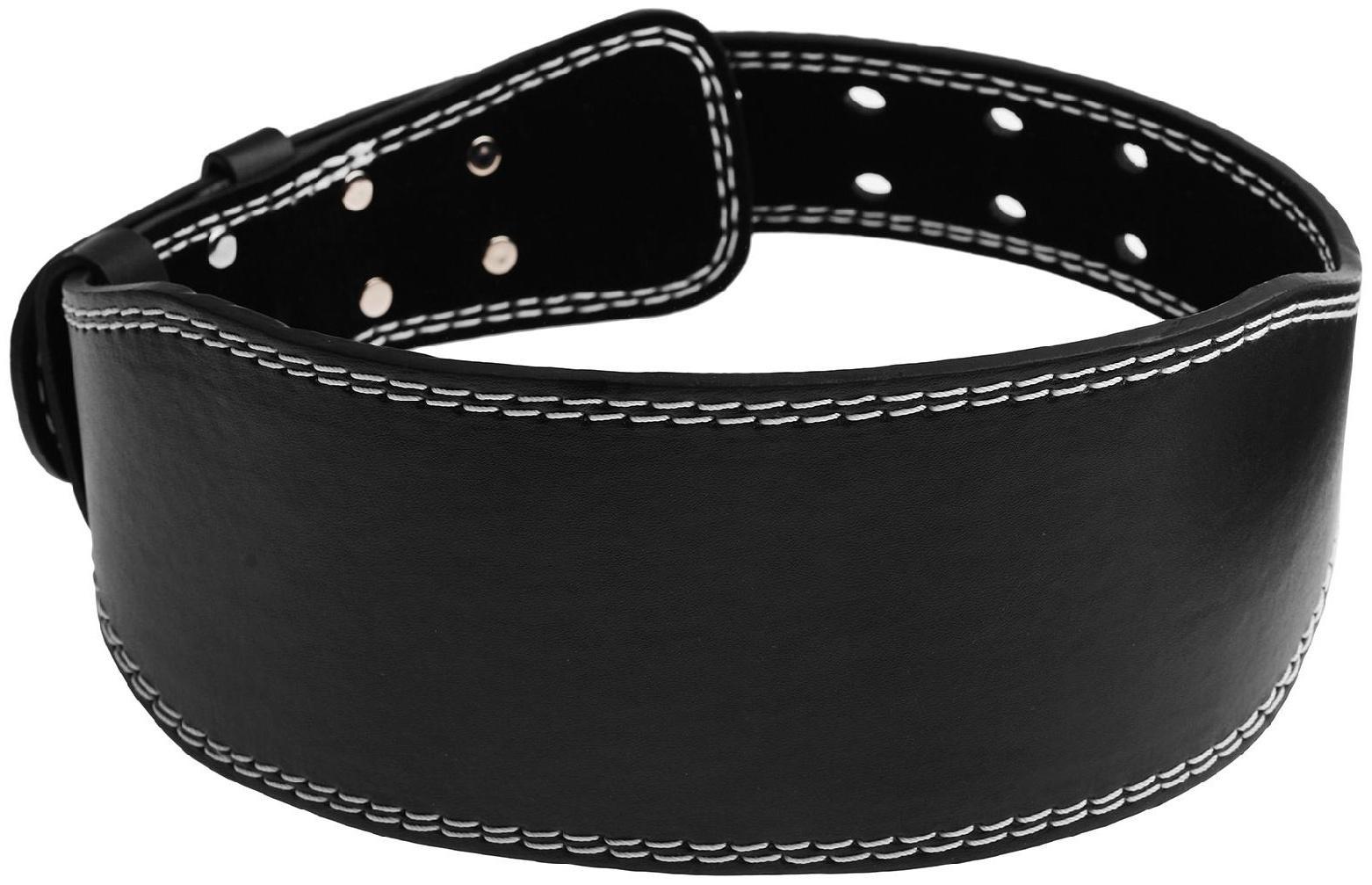 Пояс для тяжелой атлетики 130 см, искусственная кожа, цвет черный