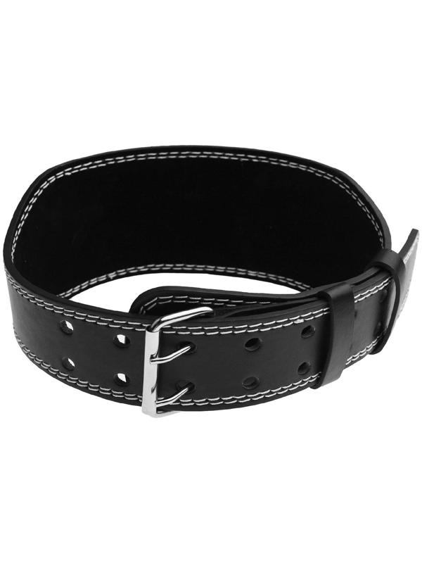 Пояс для тяжелой атлетики 130 см, искусственная кожа, цвет черный