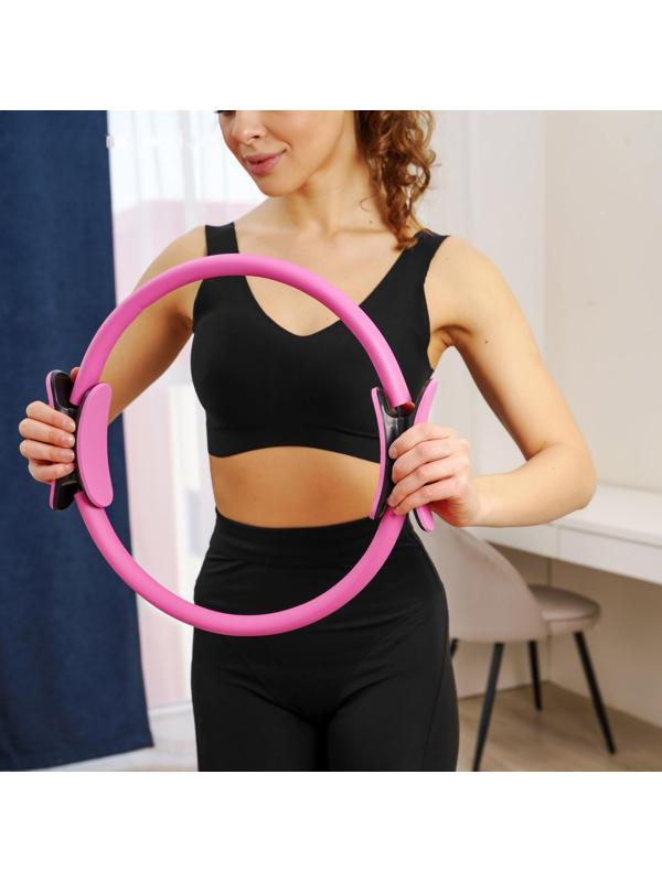 Кольцо для пилатеса 37 см, цвет розовый