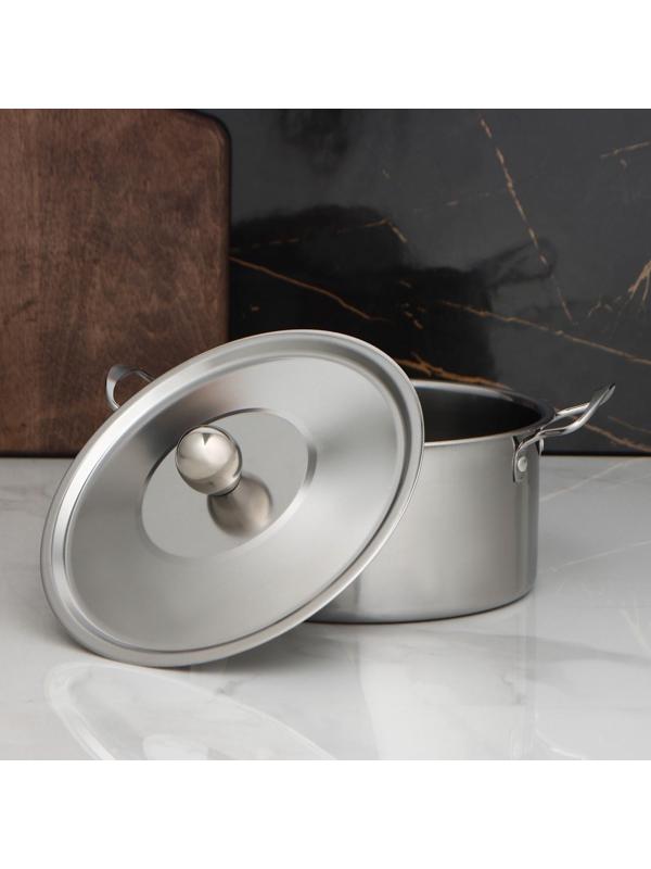 Набор кастрюль из нержавеющей стали «Классик», 3 предмета: 1 л (d=16 см), 1,5 л (d=18 см), 2 л (d=20 см)