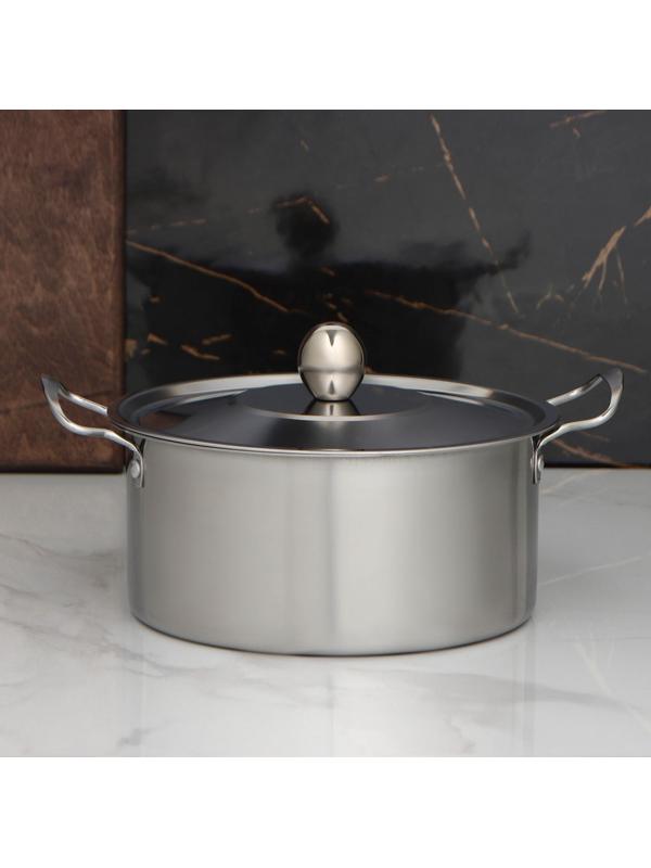 Набор кастрюль из нержавеющей стали «Классик», 3 предмета: 1 л (d=16 см), 1,5 л (d=18 см), 2 л (d=20 см)