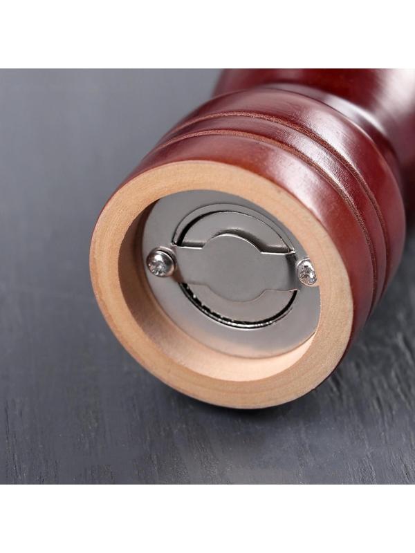 Мельница для специй, 25×4,5 см, металлический механизм, цвет тёмное дерево