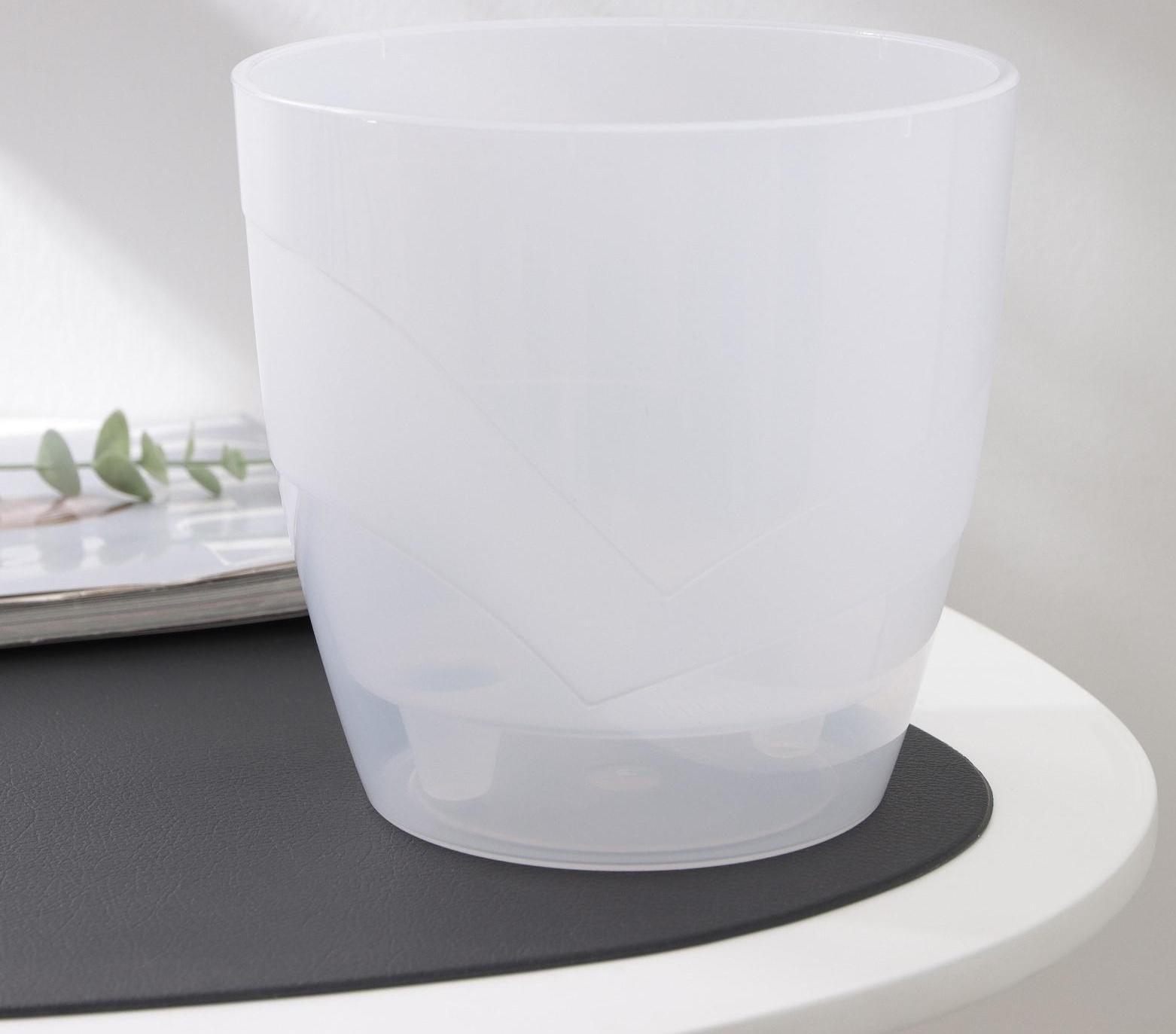 Кашпо для цветов со вставкой «Грация», 2,8 л, прозрачный