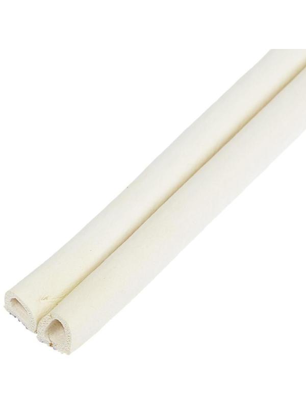 Уплотнитель резиновый ТУНДРА, профиль D, размер 9х8 мм, белый, в упаковке 6 м