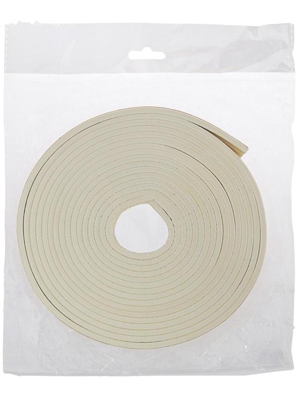 Уплотнитель резиновый ТУНДРА, профиль Е, размер 4х9 мм, белый, в упаковке 10 м