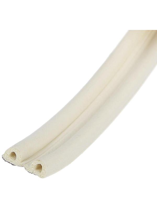 Уплотнитель резиновый ТУНДРА, профиль Р, размер 5.5х9 мм, белый, в упаковке 6 м