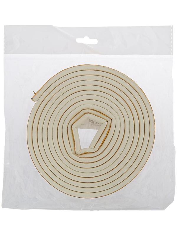 Уплотнитель резиновый ТУНДРА, профиль Р, размер 5.5х9 мм, белый, в упаковке 6 м