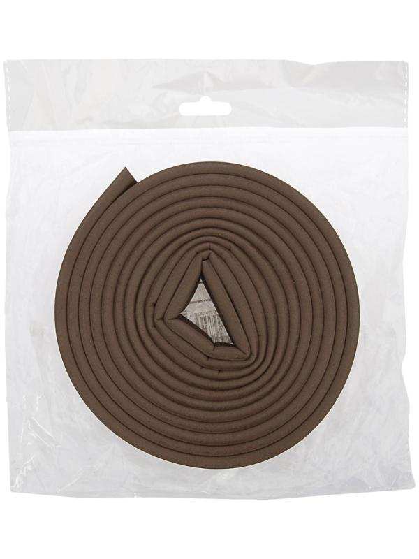 Уплотнитель резиновый ТУНДРА, профиль Р, размер 5.5х9 мм, коричневый, в упаковке 6 м