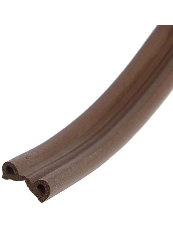 Уплотнитель резиновый ТУНДРА, профиль Р, размер 5.5х9 мм, коричневый, в упаковке 6 м