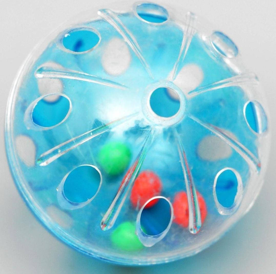 Набор игрушек для кошек: мышь 6 см и 2 шарика, микс цветов