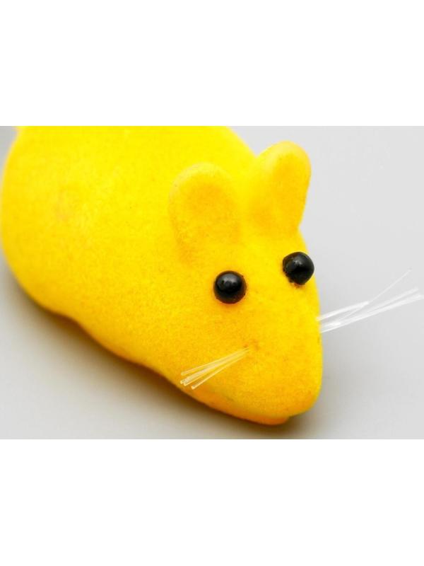 Набор игрушек для кошек: мышь 6 см и 2 шарика, микс цветов