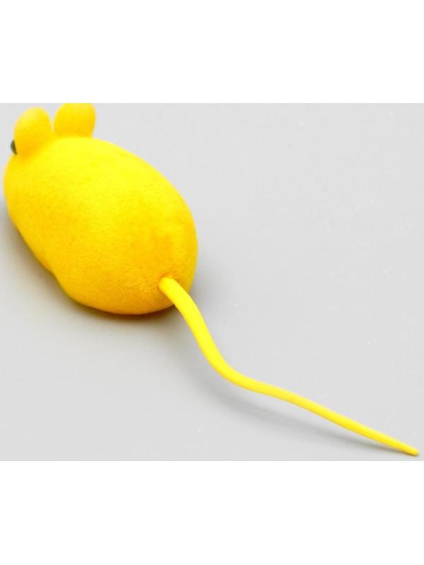 Набор игрушек для кошек: мышь 6 см и 2 шарика, микс цветов