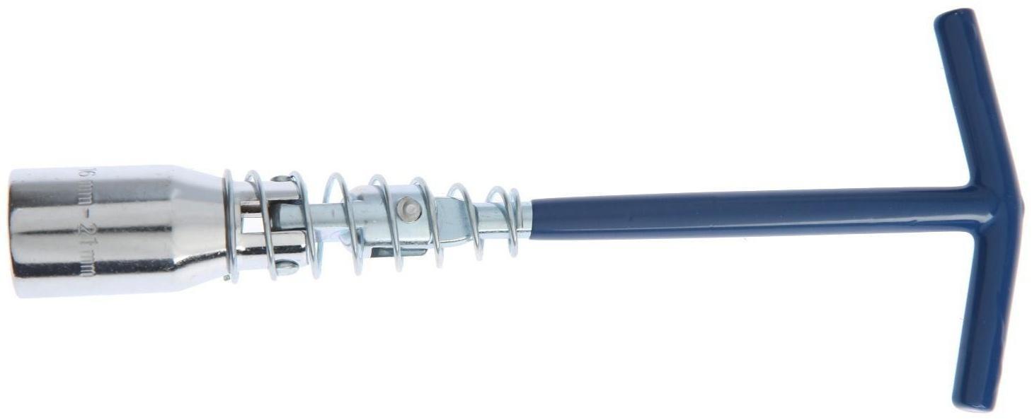 Ключ свечной ТУНДРА, с карданным шарниром, 16 и 21 мм