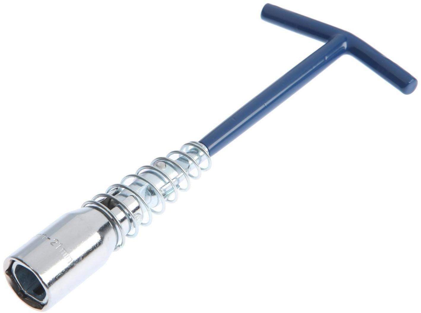 Ключ свечной ТУНДРА, с карданным шарниром, 16 и 21 мм