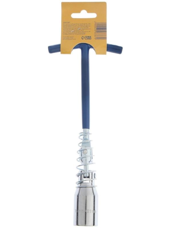 Ключ свечной ТУНДРА, с карданным шарниром, 16 и 21 мм