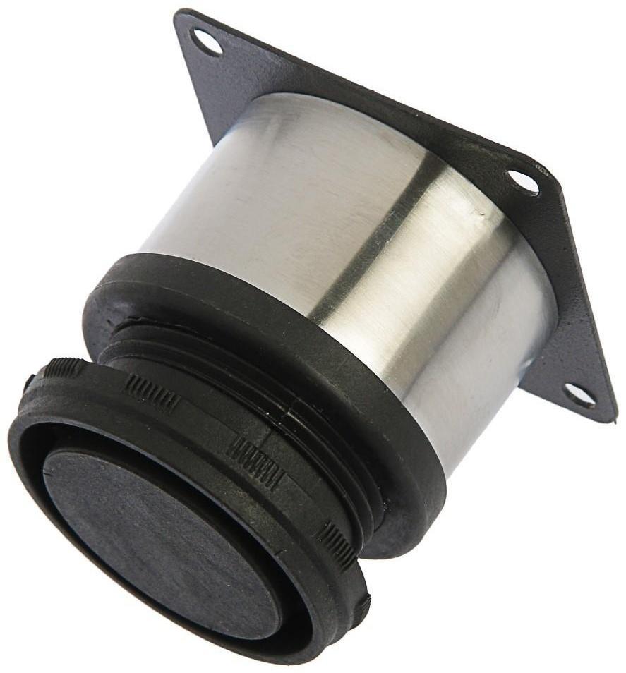 Опора мебельная, регулируемая, D=50 мм, h=50 мм, цвет сатиновый никель