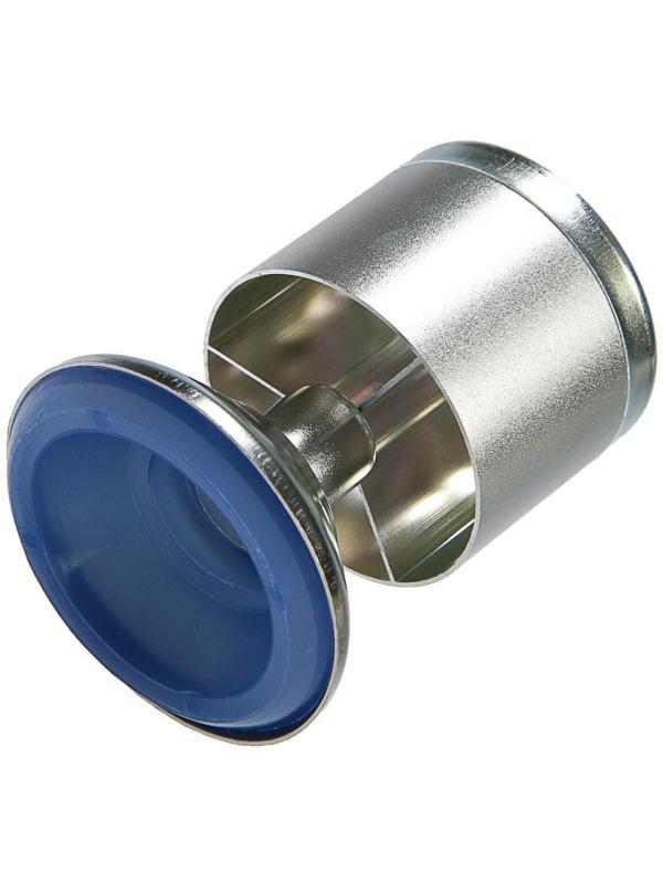 Опора мебельная, регулируемая, алюминиевая, D=50 мм, h=80 мм, цвет матовый хром