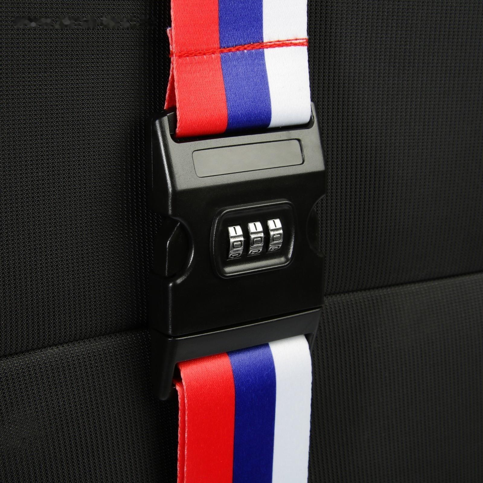 Ремень для чемодана или сумки с кодовым замком ТУНДРА, 