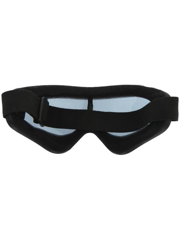 Очки для езды на мототехнике, стекло синее, цвет черный