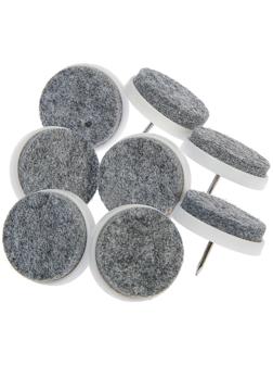 Накладка мебельная круглая ТУНДРА, d=28 мм, 8 шт., цвет белый