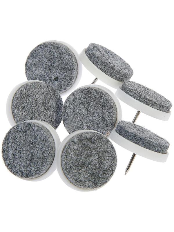 Накладка мебельная круглая ТУНДРА, d=28 мм, 8 шт., цвет белый