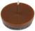 Накладка мебельная круглая ТУНДРА, d=28 мм, 8 шт., цвет коричневый
