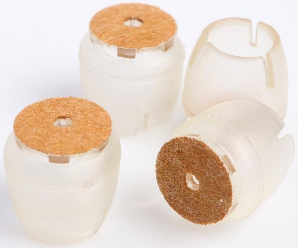 Накладка мебельная круглая ТУНДРА, d=17-21 мм, 4 шт.