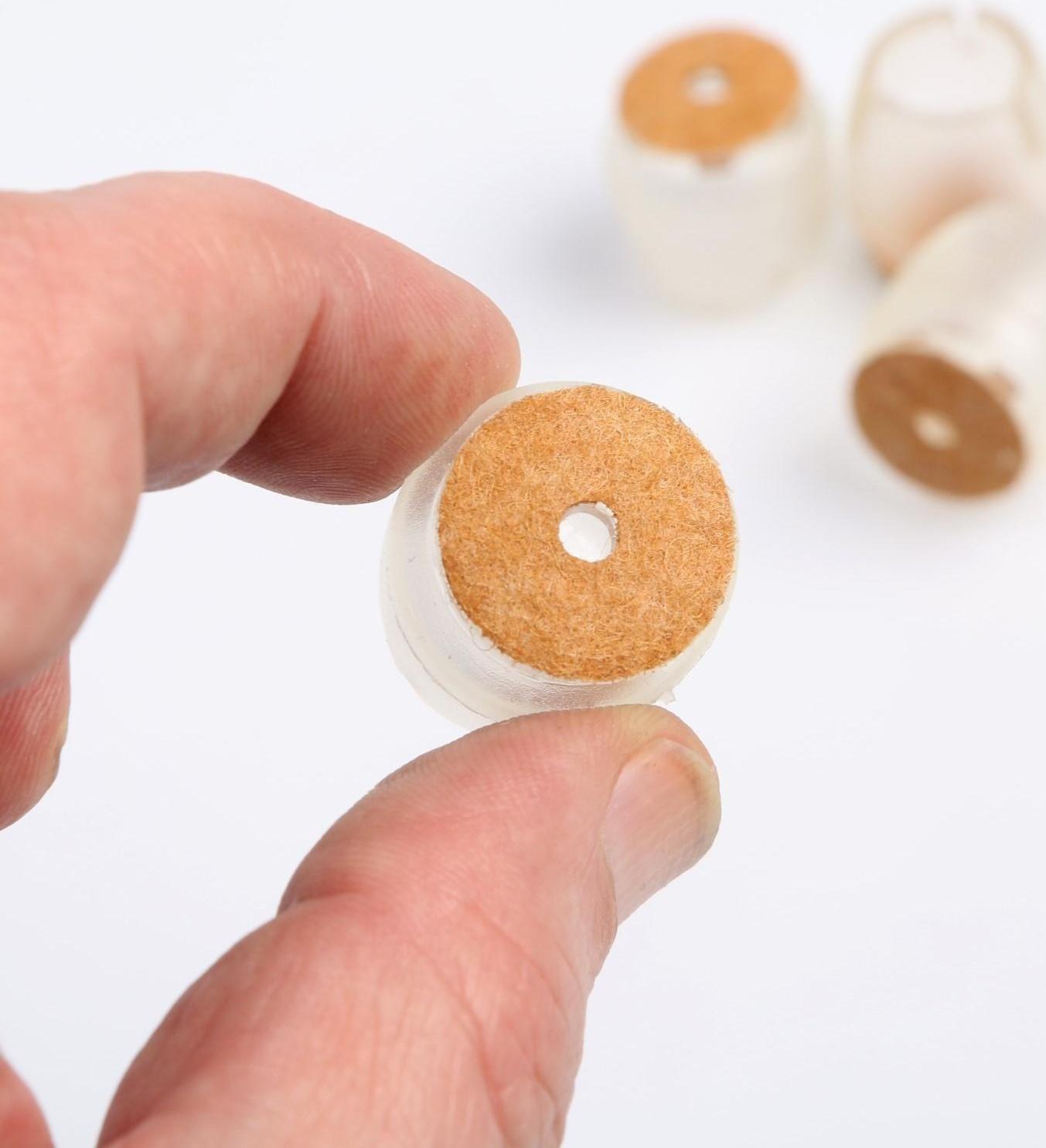 Накладка мебельная круглая ТУНДРА, d=17-21 мм, 4 шт.