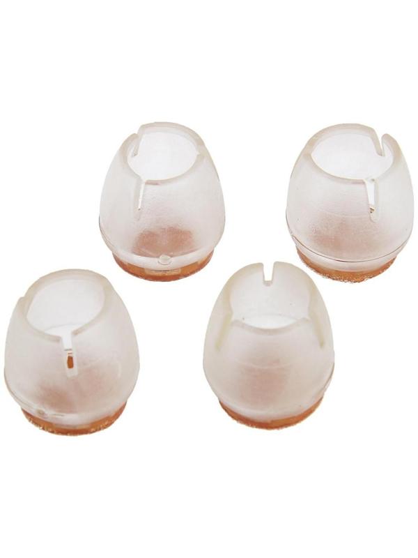 Накладка мебельная круглая ТУНДРА, d=17-21 мм, 4 шт.