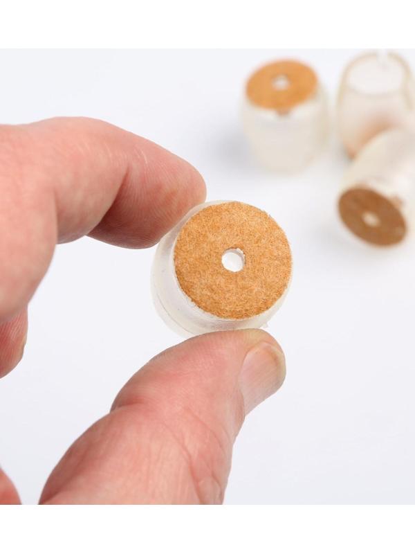 Накладка мебельная круглая ТУНДРА, d=17-21 мм, 4 шт.