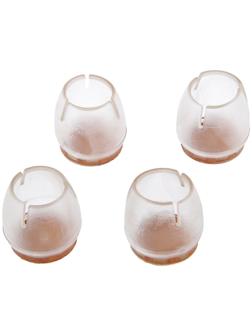 Накладка мебельная круглая ТУНДРА, d=25-29 мм, 4 шт.