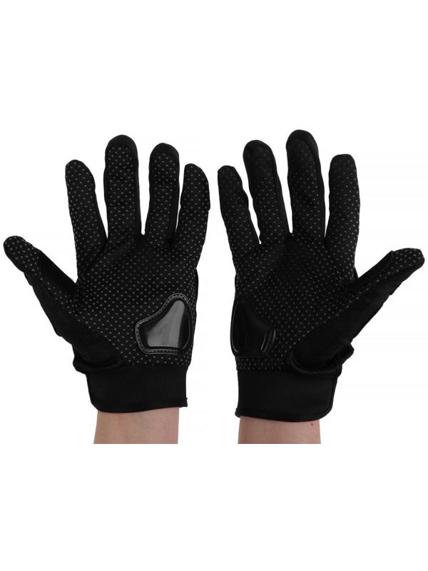 Перчатки мотоциклетные с защитными вставками, пара, размер XXL, черные