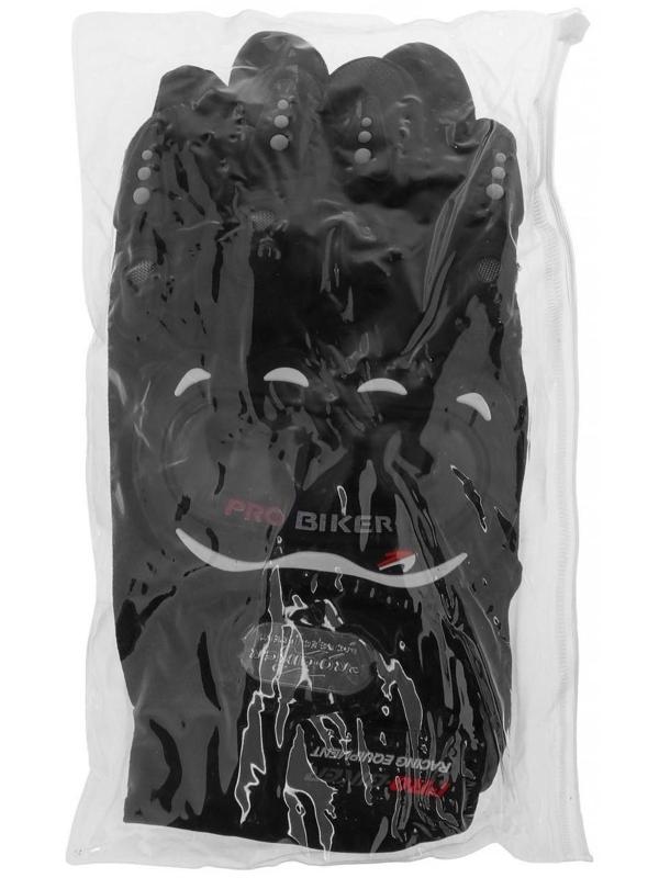 Перчатки мотоциклетные с защитными вставками, пара, размер XXL, черные