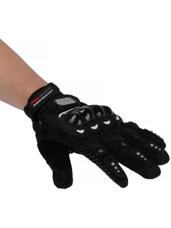 Перчатки мотоциклетные с защитными вставками, пара, размер XL, черные