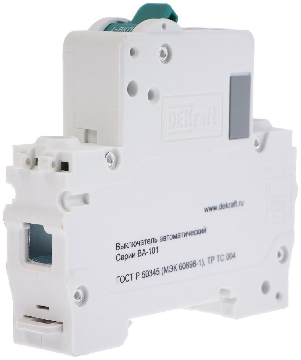 Выключатель автоматический SE DEKraft ВА-101, 1 полюс, С, 32 А, 4.5 кА, 11057DEK