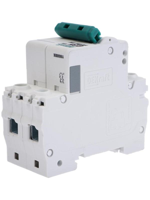 Выключатель автоматический SE DEKraft ВА-101, 2 полюса, С, 25 А, 4.5 кА, 11068DEK