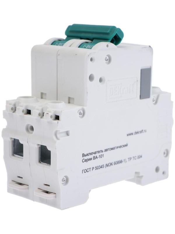 Выключатель автоматический SE DEKraft ВА-101, 2 полюса, С, 32 А, 4.5 кА, 11069DEK
