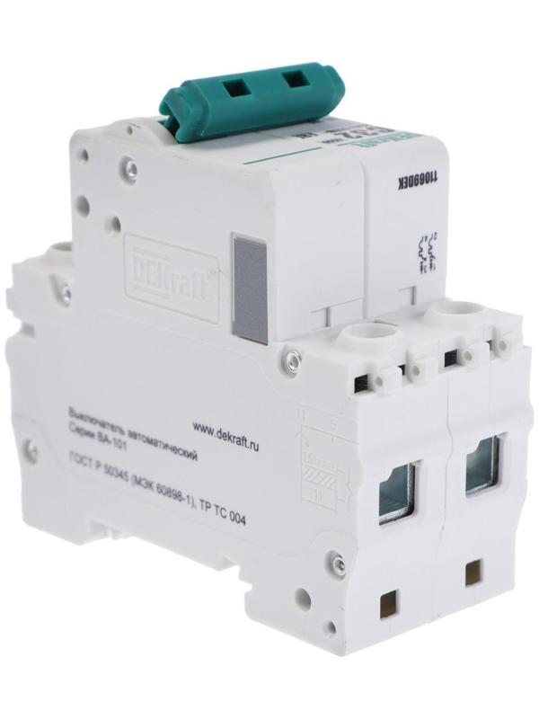 Выключатель автоматический SE DEKraft ВА-101, 2 полюса, С, 32 А, 4.5 кА, 11069DEK