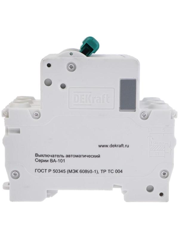 Выключатель автоматический SE DEKraft ВА-101, 3 полюса, С, 25 А, 4.5 кА, 11080DEK