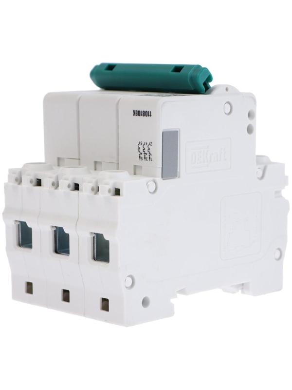Выключатель автоматический SE DEKraft ВА-101, 3 полюса, С, 32 А, 4.5 кА, 11081DEK