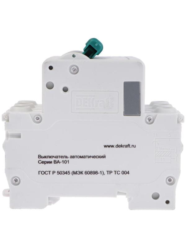 Выключатель автоматический SE DEKraft ВА-101, 3 полюса, С, 32 А, 4.5 кА, 11081DEK