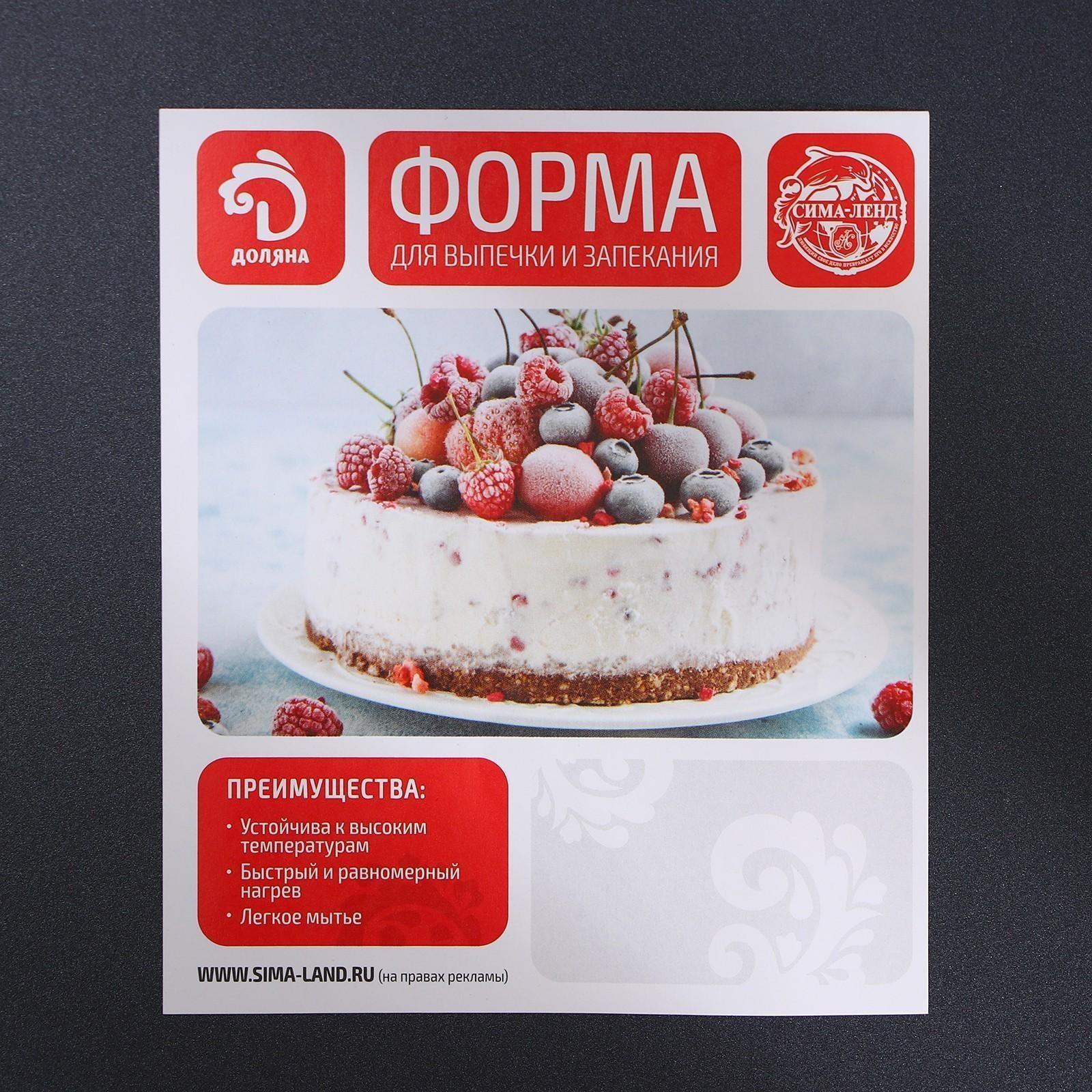 Противень Доляна «Прямоугольник. Жаклин», 47,5×31,5×5 см, антипригарное покрытие, цвет чёрный