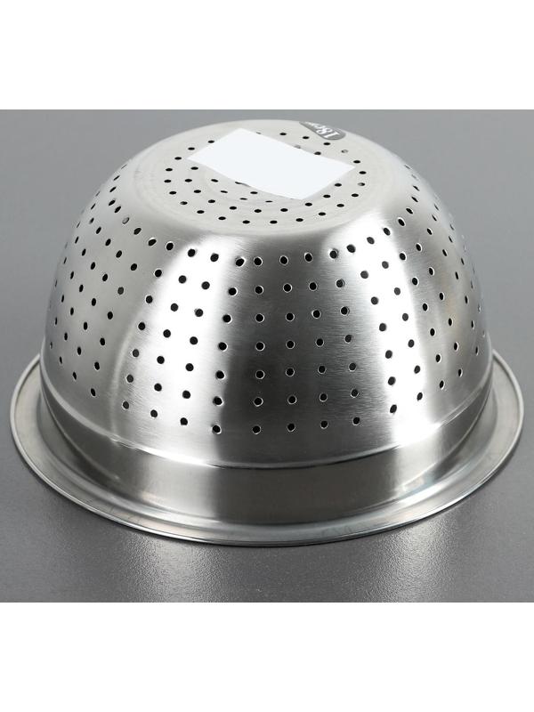 Дуршлаг из нержавеющей стали, d=18 см, без ручек